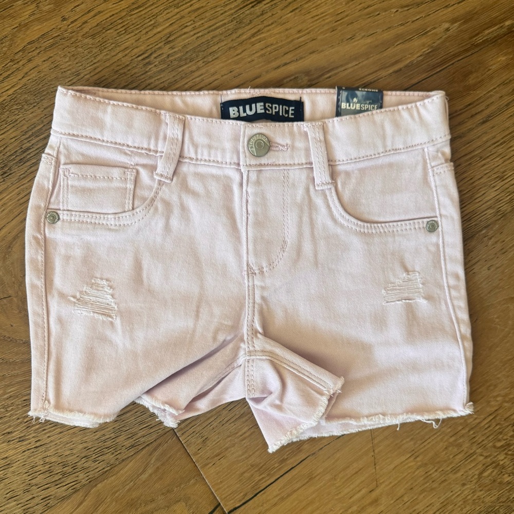 ⚡️Blue Spice Pastel Pink Jean Shorts
